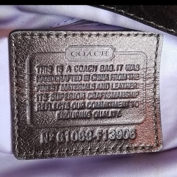 COACH SIGNATURE SATEEN BAG - Picture 11 of 11